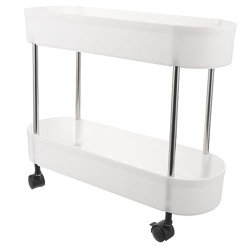CALLARON 2stufe Utility Storage Cart Mit Rollwagen Für Küche Bad Büro Stabiler Organizer Mit Rädern Platzsparend Leicht Zu Reinigen Design Für Beauty-Salons Und von CALLARON