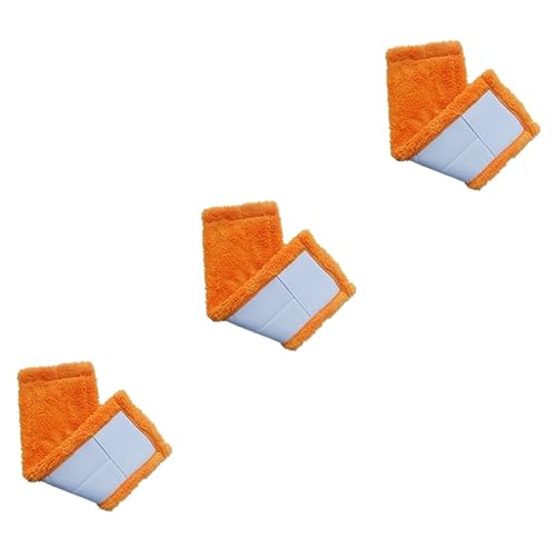 CALLARON 3 Stück Mikrofaser Mop Ersatzkopf Korallenvlies Orange Wiederverwendbarer Wischmopp Bezug für Bodenwischer Effektive von Fliesen und Vinyl Waschbar Einfach zu Befestigen Haushalts CALLARON 3 Stück Mikrofaser Mop Ersatzkopf Korallenvlies Orange Wiederverwendbarer Wischmopp Bezug für Bodenwischer Effektive von Fliesen und Vinyl Waschbar Einfach zu Befestigen Haushalts von CALLARON