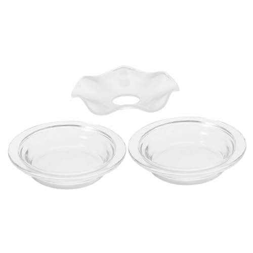 CALLARON 3stücke Glaschale Für Wachsschmelzwärmer Ersatzschale Für Wachsschmelze Transparente Schale Mit Gewelltem Rand Tablett Für Ätherische Öle Geeignet Für Heimgebrauch Und CALLARON 3stücke Glaschale Für Wachsschmelzwärmer Ersatzschale Für Wachsschmelze Transparente Schale Mit Gewelltem Rand Tablett Für Ätherische Öle Geeignet Für Heimgebrauch Und von CALLARON