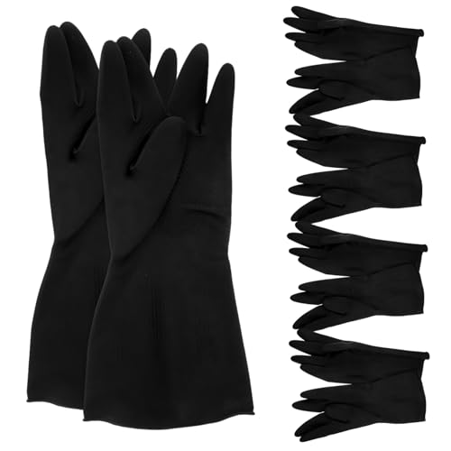 CALLARON 5 Paare Wiederverwendbare Gummihandschuhe Mittlere für Geschirrspülen und Küchenreinigung Schutz für Hände Ergonomisches Design Hitzebeständig und Ölresistent CALLARON 5 Paare Wiederverwendbare Gummihandschuhe Mittlere für Geschirrspülen und Küchenreinigung Schutz für Hände Ergonomisches Design Hitzebeständig und Ölresistent von CALLARON