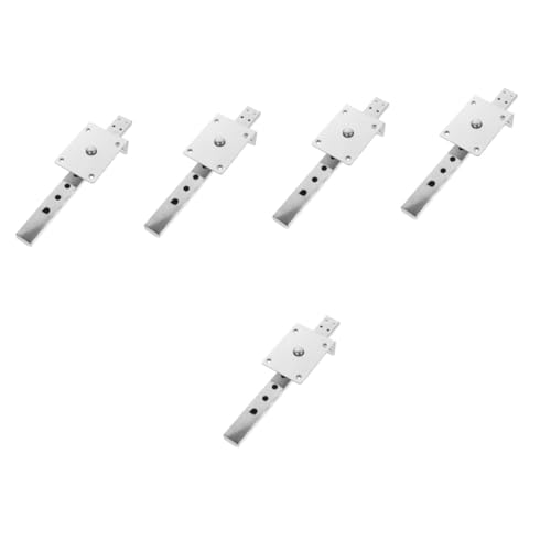 CALLARON 5 Stück Kopfstützenteile für Salonstühle Ergonomisch Kopfstützenstütze für Salonstühle ausruhen Austausch der Kopfstützenhalterung Stuhlbefestigung Eisen Silver von CALLARON