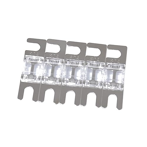 CALLARON 5stücke Mini Anl Auto Audio Stromkabel Boot Elektronik Sicherung Transparent von CALLARON
