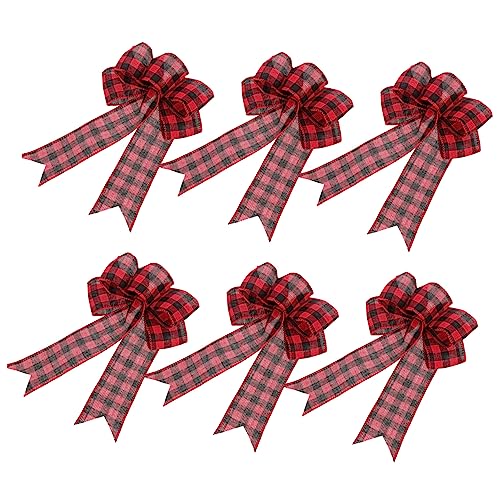CALLARON 6Stücke Große Weihnachtsbögen Stilvolle Weihnachtsbaum Dekoration aus Hochwertigem Festliche Ornamente für Tische Stühle Türen und Fenster Design von CALLARON
