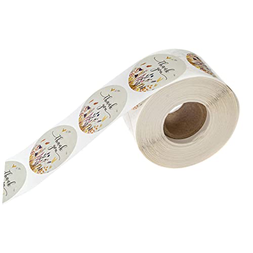CALLARON Danke Aufkleber Roll Selbstklebend Stabil Haftend Vielseitig Für Geschenkverpackung Hochzeit Einladung Blumen DIY Dekoration Praktisch Und Langlebig von CALLARON