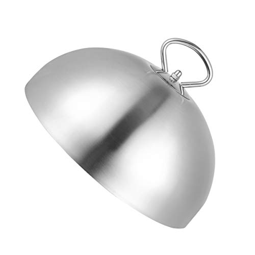 CALLARON Grillabdeckung Speiseglocke Servierglocke Grilldeckel Servierhaube Wärmeglocke Teppanyaki Deckel Topfdeckel Pfannendeckel mit Griff für Restaurant 28cm Silber en Grillabdeckungen CALLARON Grillabdeckung Speiseglocke Servierglocke Grilldeckel Servierhaube Wärmeglocke Teppanyaki Deckel Topfdeckel Pfannendeckel mit Griff für Restaurant 28cm Silber en Grillabdeckungen von CALLARON