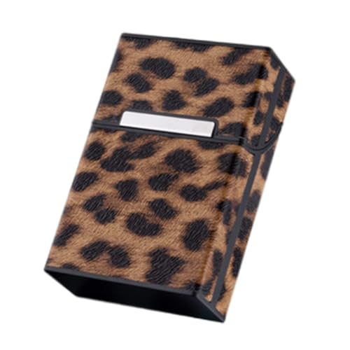 CALLARON Leopardenmuster Zigarettenetui Pack Hochwertige Kunststoff Zigarettenbox mit Robustem Design und Sicherem Verschluss für Aufbewahrung von Zigaretten Unterwegs CALLARON Leopardenmuster Zigarettenetui Pack Hochwertige Kunststoff Zigarettenbox mit Robustem Design und Sicherem Verschluss für Aufbewahrung von Zigaretten Unterwegs von CALLARON