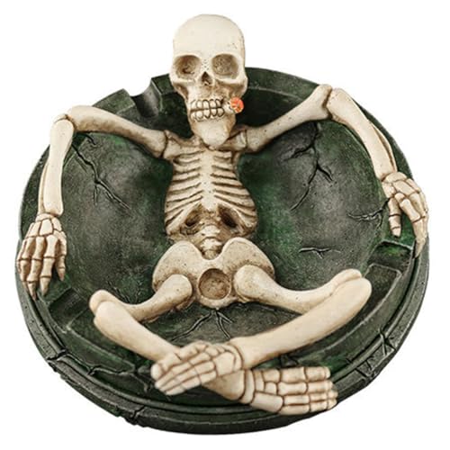 CALLARON Resin Aschenbecher Schädel Form Kreativer Rauchzubehör Organizer Leicht zu Reinigen Robustes Harz für Zuhause Bar Büro und Outdoor Dekoratives Tischornament CALLARON Resin Aschenbecher Schädel Form Kreativer Rauchzubehör Organizer Leicht zu Reinigen Robustes Harz für Zuhause Bar Büro und Outdoor Dekoratives Tischornament von CALLARON