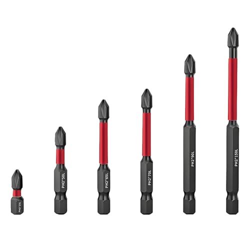 1 Set Schraubendreher Bit Set, 6 Größe PH2 Hochfestes Bits, Hochmagnetischer Schraubendreher-bohrer-bit-satz, Bitsatz, für Verschiedene Bohrmaschinen Werkzeuge, Reparatur von Möbeln usw (Schwarz 1) 1 Set Schraubendreher Bit Set, 6 Größe PH2 Hochfestes Bits, Hochmagnetischer Schraubendreher-bohrer-bit-satz, Bitsatz, für Verschiedene Bohrmaschinen Werkzeuge, Reparatur von Möbeln usw (Schwarz 1) von CALLYSONIC