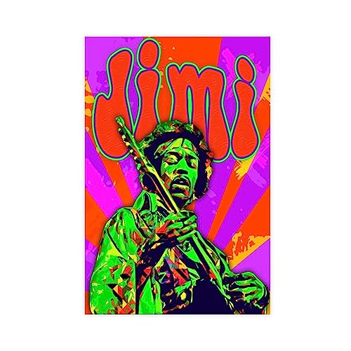 Jimi Hendrix Art Poster (7) Leinwand Poster Schlafzimmer Dekor Sport Landschaft Büro Zimmer Dekoration Geschenk,Leinwand Poster Wand Kunst Dekor Drucken Bild Gemälde Für Wohnzimmer Schlafzimmer Dekora von CALMR