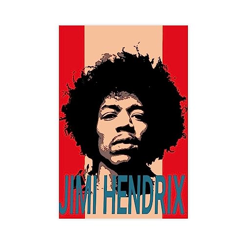 Jimi Hendrix Classic Rock Poster (14) Leinwand Poster Schlafzimmer Dekor Sport Landschaft Büro Zimmer Dekoration Geschenk,Leinwand Poster Wand Kunst Dekor Drucken Bild Gemälde Für Wohnzimmer Schlafzim von CALMR