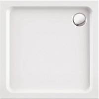 Calmwaters® - Modern Soft - Eckige Acryl-Duschtasse in 90 x 90 x 6,5 cm aus Kunststoff mit 90 mm breitem Abfluss - 01SL2962 von CALMWATERS