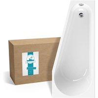 Calmwaters® Raumsparende Eckbadewanne 160x70 cm, Acrylwanne Essential Small, platzsparende Badewanne in linker Ausführung, Maße 160 x 70 cm, von CALMWATERS