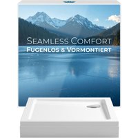 Calmwaters Duschwanne 80x80 cm Komplettset mit Schürze & Ablaufgarnitur, Schürze & Wannenfüße vormontiert, flach, 01SL6217 Calmwaters Duschwanne 80x80 cm Komplettset mit Schürze & Ablaufgarnitur, Schürze & Wannenfüße vormontiert, flach, 01SL6217 von CALMWATERS