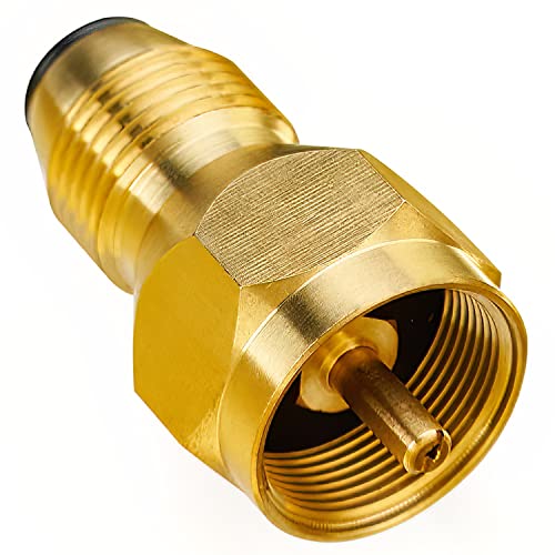 CALPOSE Propan-Nachfülladapter, füllen Sie 0,5 kg Flaschen von 2,3–45,4 kg Tank, passend für POL-Propan-Tank und 0,5 kg Einweg-Zylinder-Propangas-Flaschenanschluss von CALPOSE