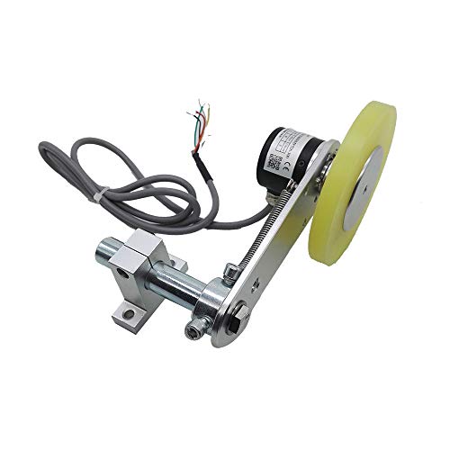 CALT GHW38 8–24 V DC PNP Push-Pull-Ausgang 100 ppr Rollen-Encoder Längenmesssensor mit Federhalterung, Rad-Inkremental-Encoder CALT GHW38 8–24 V DC PNP Push-Pull-Ausgang 100 ppr Rollen-Encoder Längenmesssensor mit Federhalterung, Rad-Inkremental-Encoder von CALT