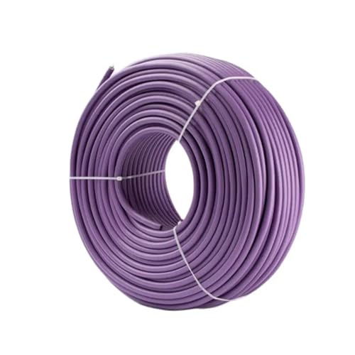 Kompatibel mit Profibus DP Bus Kabel 6XV1830-3EH10 6XV1830-0EH10 2-adriger geschirmter mehradriger Draht (Lila, 20 Meter) von CALT