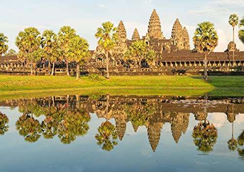 CALVENDO Angkor Wat, Siem Reap, Kambodscha, Poster DIN A3 quer, Bilder, Kunstdruck, Wandbild, Wanddeko, Prints ohne Rahmen von CALVENDO