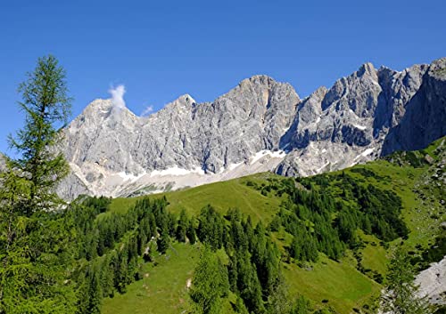 CALVENDO Dachsteinmassiv, Poster DIN A2 quer, Bilder, Kunstdruck, Wandbild, Wanddeko, Prints ohne Rahmen von CALVENDO