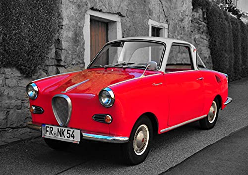 CALVENDO Goggomobil Coupè 250 TS, Poster DIN A2 quer, Bilder, Kunstdruck, Wandbild, Wanddeko, Prints ohne Rahmen von CALVENDO