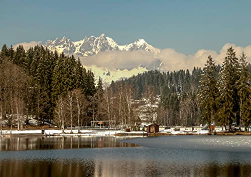 CALVENDO Kaisergebirge mit Schwarzsee, Poster DIN A2 quer, Bilder, Kunstdruck, Wandbild, Wanddeko, Prints ohne Rahmen von CALVENDO