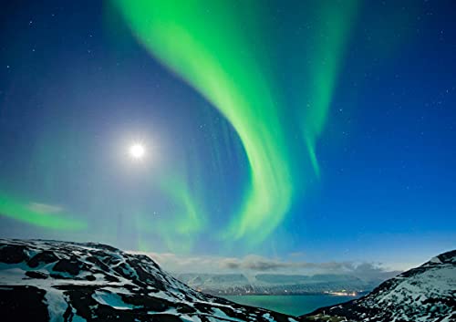 CALVENDO Polarlichter im Norden Islands, Poster DIN A3 quer, Bilder, Kunstdruck, Wandbild, Wanddeko, Prints ohne Rahmen von CALVENDO