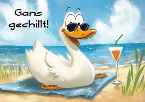 CALVENDO Poster 59,4 x 42,0 cm Querformat Gans gechillt| Bilder, Kunstdruck, Wandbild, Wanddeko, Prints ohne Rahmen CALVENDO Poster 59,4 x 42,0 cm Querformat Gans gechillt| Bilder, Kunstdruck, Wandbild, Wanddeko, Prints ohne Rahmen von CALVENDO
