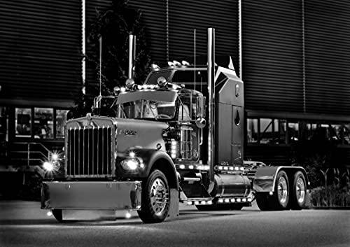 CALVENDO Poster 84,1 x 59,4 cm Querformat Ein Motiv aus dem Kalender Kenworth W900A EXTHD - in schwarzweiß, Poster DIN A1 quer| Bilder, Kunstdruck, Wandbild, Wanddeko, Prints ohne Rahmen CALVENDO Poster 84,1 x 59,4 cm Querformat Ein Motiv aus dem Kalender Kenworth W900A EXTHD - in schwarzweiß, Poster DIN A1 quer| Bilder, Kunstdruck, Wandbild, Wanddeko, Prints ohne Rahmen von CALVENDO
