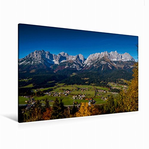 CALVENDO Premium Textil-Leinwand 120 x 80 cm Quer-Format Blick vom Hollenauer Kreuz | Wandbild, HD-Bild auf Keilrahmen, Fertigbild auf hochwertigem Vlies, Leinwanddruck von Peter Überall von CALVENDO