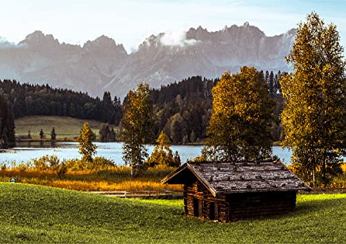 CALVENDO Schwarzsee am Wilden Kaiser in Kitzbühel, Poster DIN A1 quer, Bilder, Kunstdruck, Wandbild, Wanddeko, Prints ohne Rahmen von CALVENDO