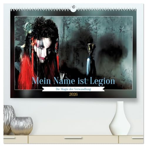 Die Magie der Verwandlung (hochwertiger Premium Wandkalender 2026 DIN A2 quer), Kunstdruck in Hochglanz: Abenteuer der Imagination: Eine Frau in vielen Rollen (CALVENDO Menschen) von CALVENDO