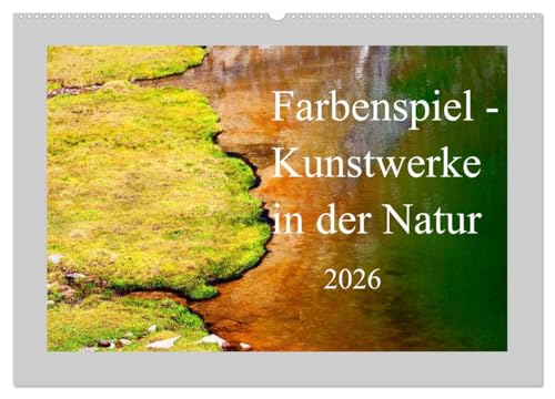 Farbenspiel - Kunstwerke in der Natur 2026 (Wandkalender 2026 DIN A2 quer), CALVENDO Monatskalender: Kunstvolle Naturimpressionen der 4 Jahreszeiten (CALVENDO Natur) von CALVENDO