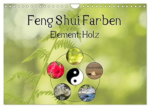 Feng Shui Farben - Element: Holz (Wandkalender 2026 DIN A4 quer), CALVENDO Monatskalender: Die Farbe Grün, die dem Element Holz aus der Feng ... Jahr über in Ihre Räume. (CALVENDO Natur) von CALVENDO
