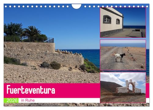 Fuerteventura in Ruhe (Wandkalender 2026 DIN A4 quer), CALVENDO Monatskalender: Meditative Ruhe und klare Kontraste begleiten den Blick über die Sonneninsel Fuerteventura. (CALVENDO Orte) von CALVENDO