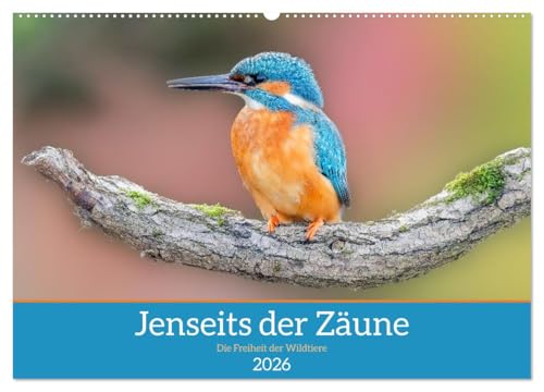 Jenseits der Zäune (Wandkalender 2026 DIN A2 quer), CALVENDO Monatskalender: "Jenseits der Zäune" zeigt in stimmungsvollen Tierfotografien die ... nur selten zu sehen bekommt. (CALVENDO Tiere) von CALVENDO