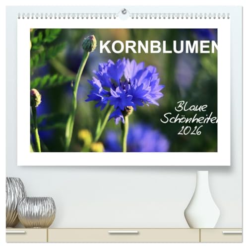 Kornblumen - Blaue Schönheiten (hochwertiger Premium Wandkalender 2026 DIN A2 quer), Kunstdruck in Hochglanz: Immer ein Hingucker, die blaue Kornblume (CALVENDO Natur) von CALVENDO