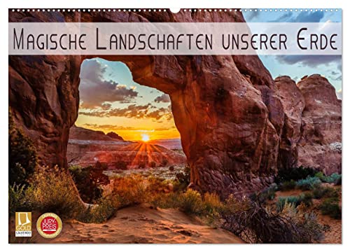 Magische Landschaften unserer Erde (Wandkalender 2026 DIN A2 quer), CALVENDO Monatskalender: Faszinierende Landschaften aus allen Teilen der Welt fotografisch festgehalten. (CALVENDO Natur) von CALVENDO