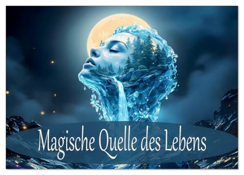 Magische Quelle des Lebens (Wandkalender 2026 DIN A2 quer), CALVENDO Monatskalender: Seelenverwandtschaft zwischen Wasser, Natur und weibliche Form. (CALVENDO Natur) von CALVENDO
