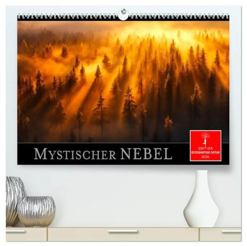 Mystischer Nebel (hochwertiger Premium Wandkalender 2026 DIN A2 quer), Kunstdruck in Hochglanz: Lassen Sie sich von der Poesie der Natur verzaubern. (CALVENDO Natur) von CALVENDO