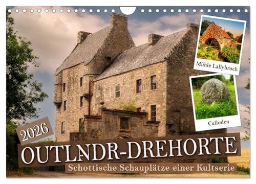 Outlndr-Drehorte (Wandkalender 2026 DIN A4 quer), CALVENDO Monatskalender: Fotos der schottischen Schauplätze dieser Kultserie (CALVENDO Orte) von CALVENDO