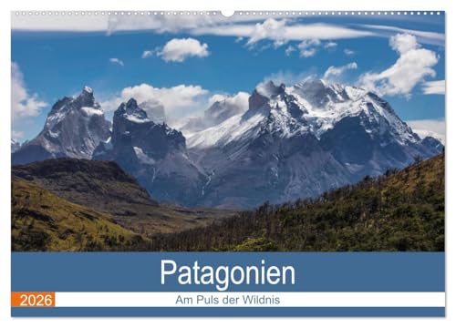 Patagonien - Am Puls der Wildnis (Wandkalender 2026 DIN A2 quer), CALVENDO Monatskalender: Tauchen Sie ein in eine andere Welt und sehen sie ... Wildnisse unserer Erde (CALVENDO Orte) von CALVENDO