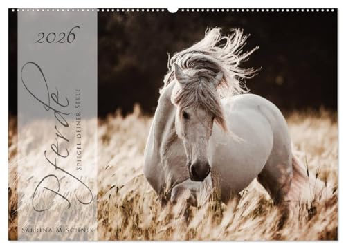 Pferde - Spiegel deiner Seele (Wandkalender 2026 DIN A2 quer), CALVENDO Monatskalender: Lassen Sie sich entführen in die Faszinierende Welt der Pferde (CALVENDO Tiere) von CALVENDO