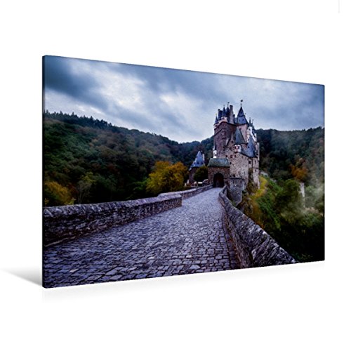 Premium Textil-Leinwand 120 x 80 cm Quer-Format Burg Eltz | Wandbild, HD-Bild auf Keilrahmen, Fertigbild auf hochwertigem Vlies, Leinwanddruck von Reemt Peters-Hein von CALVENDO
