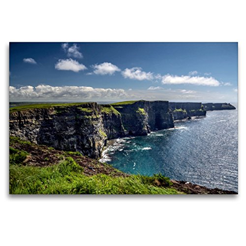 Premium Textil-Leinwand 120 x 80 cm Quer-Format Cliffs of Moher | Wandbild, HD-Bild auf Keilrahmen, Fertigbild auf hochwertigem Vlies, Leinwanddruck von Dirk Stamm von CALVENDO