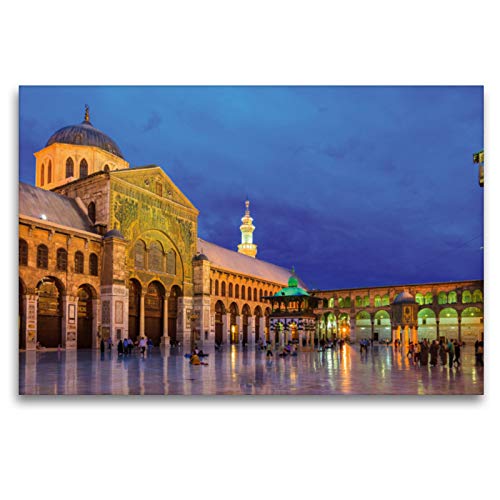 Premium Textil-Leinwand 120 x 80 cm Quer-Format Umayyaden-Moschee, Damaskus | Wandbild, HD-Bild auf Keilrahmen, Fertigbild auf hochwertigem Vlies, Leinwanddruck von Jens Benninghofen von CALVENDO