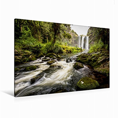 Premium Textil-Leinwand 120 x 80 cm Quer-Format Whangarei Falls - Nordinsel | Wandbild, HD-Bild auf Keilrahmen, Fertigbild auf hochwertigem Vlies, Leinwanddruck von Thomas Klinder von CALVENDO