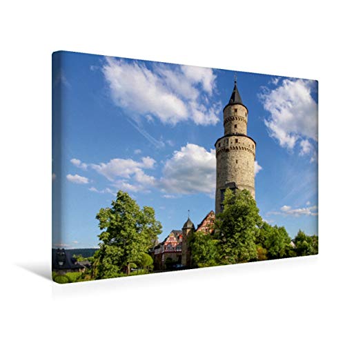 Premium Textil-Leinwand 45 x 30 cm Quer-Format Der Hexenturm in Idstein | Wandbild, HD-Bild auf Keilrahmen, Fertigbild auf hochwertigem Vlies, Leinwanddruck von Christian Müringer von CALVENDO