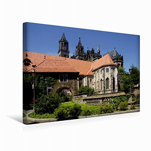 Premium Textil-Leinwand 45 x 30 cm Quer-Format Möllenvogtei in Magdeburg | Wandbild, HD-Bild auf Keilrahmen, Fertigbild auf hochwertigem Vlies, Leinwanddruck von Beate Bussenius von CALVENDO