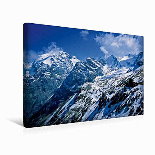 Premium Textil-Leinwand 45 x 30 cm Quer-Format Nationalpark Stilfserjoch in Südtirol | Wandbild, HD-Bild auf Keilrahmen, Fertigbild auf hochwertigem Vlies, Leinwanddruck von CALVENDO von CALVENDO