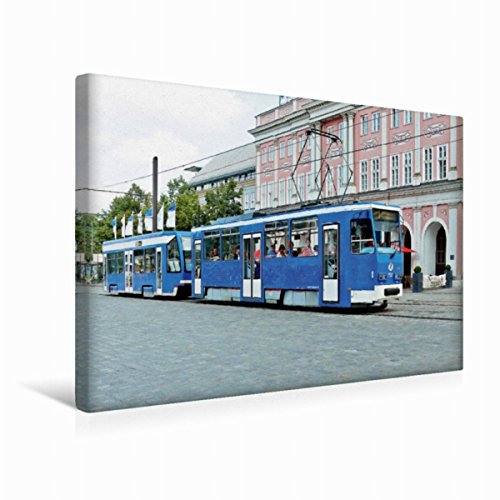 Premium Textil-Leinwand 45 x 30 cm Quer-Format Rostock | Wandbild, HD-Bild auf Keilrahmen, Fertigbild auf hochwertigem Vlies, Leinwanddruck von Wolfgang Gerstner von CALVENDO