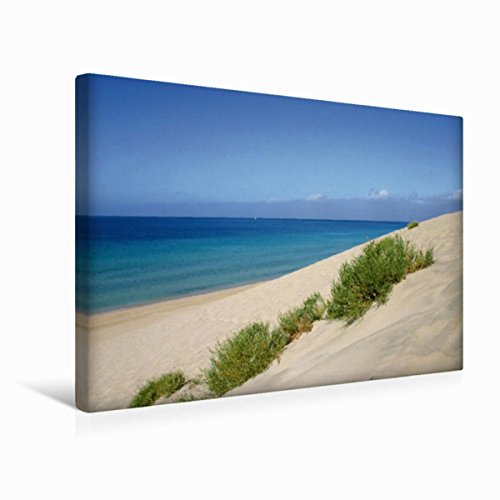 Premium Textil-Leinwand 45 x 30 cm Quer-Format Strand bei Morro Jable | Wandbild, HD-Bild auf Keilrahmen, Fertigbild auf hochwertigem Vlies, Leinwanddruck von Thomas Fietzek von CALVENDO